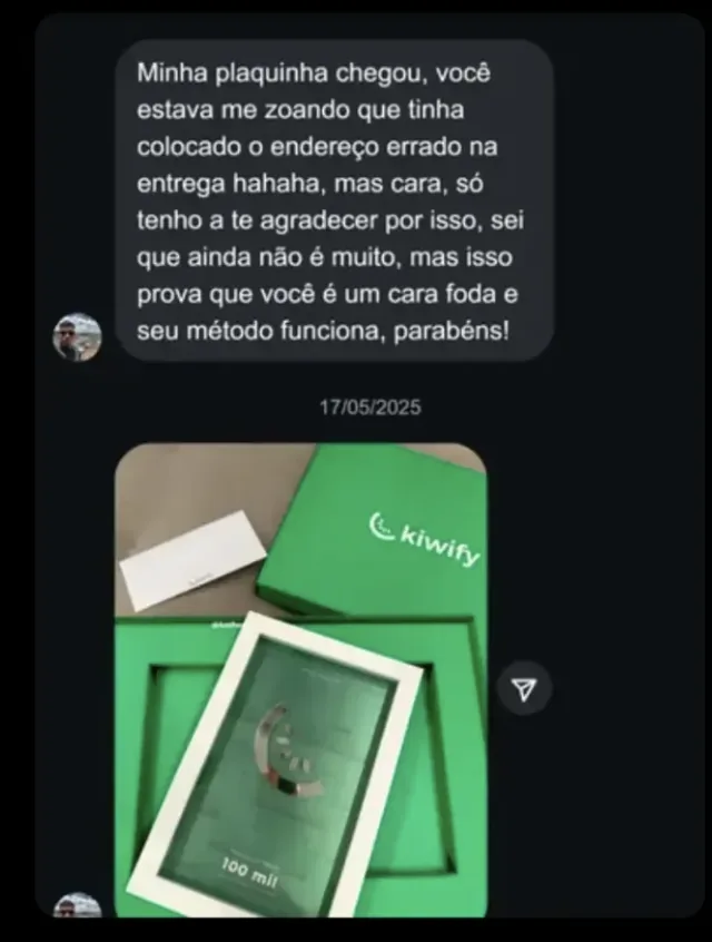 Seu método funciona, parabéns!
