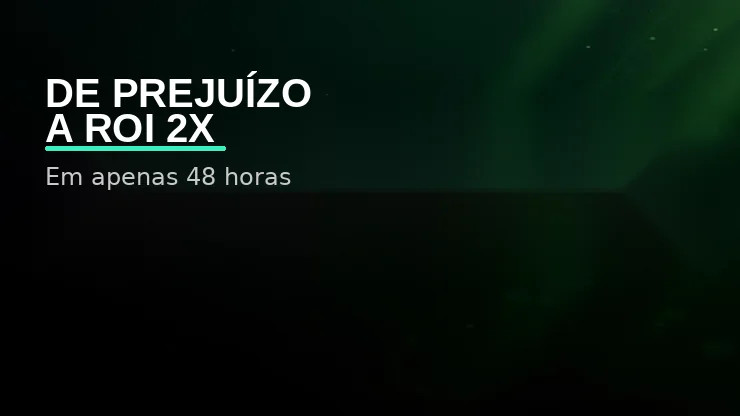 De prejuízo a ROI 2x em 48h